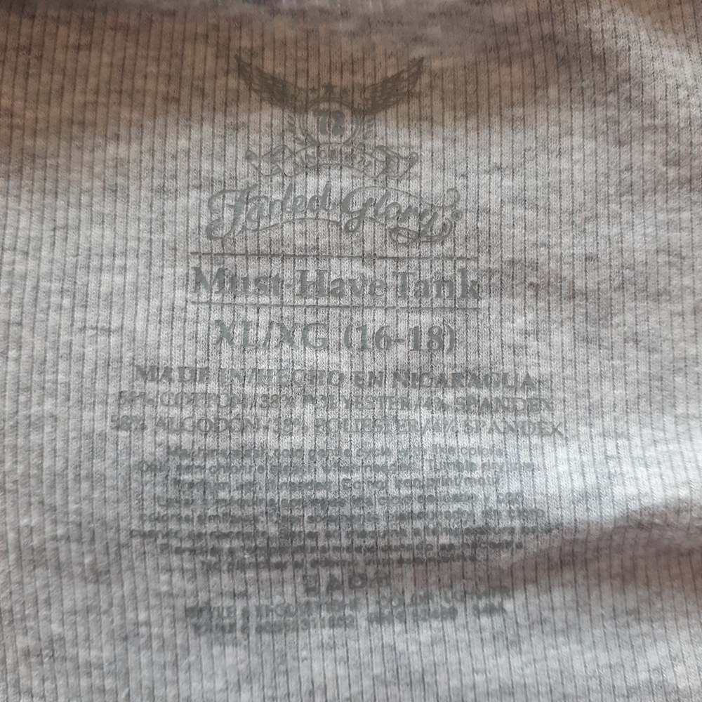 Light Grey Faded Glory Tank Top